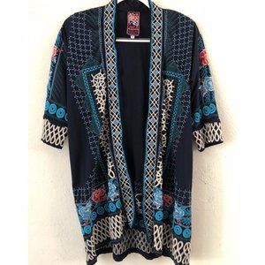 Johnny Was Cotton Embroidered Jacket